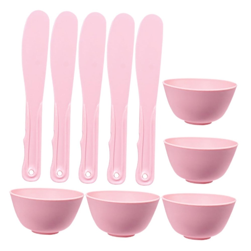 Didiseaon 5sets Silicone Facial Mask Mixing Bowl Applicator of Skincare Bowls for Home Use Safe Material for Easy Mixing and Application