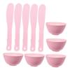 Didiseaon 5sets Silicone Facial Mask Mixing Bowl Applicator of Skincare Bowls for Home Use Safe Material for Easy Mixing and Application view 1