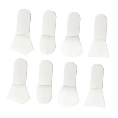 TOVINANNA 8pcs Facial Mask Brush Mini Tools Short Handle Cleansing Brush Shovel Tongue Shaped for Mask Application Beauty Tool for Home Dormitory