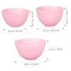 3 Piece Silicone Facial Mask Mixing Bowls for DIY Beauty view 2