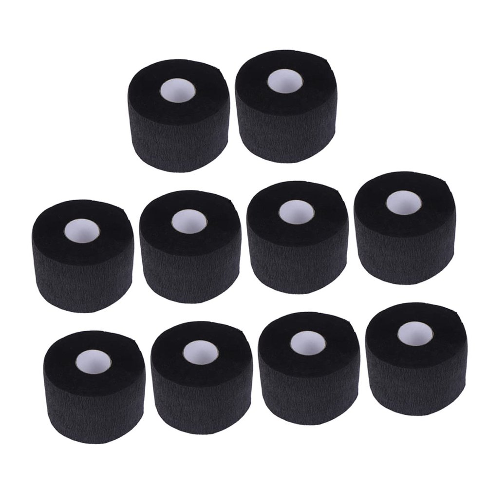 FRCOLOR 10pcs Barber Neck Strips Paper Neck Protection for Haircuts Stretchy Wrap Barber Paper