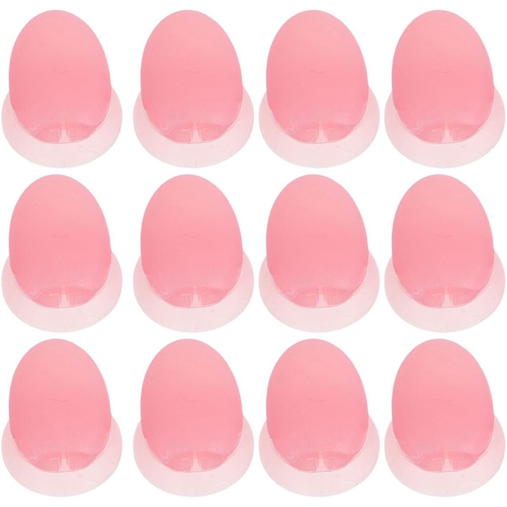 Baluue 8pcs Silicone Lip Brush Dust Covers Lip Brush Holders Makeup Cases for