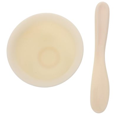 Baluue 1set Facial Mask Mixing Bowls Silicone Mask Bowls with Applicator for Spa Use Lightweight and Portable Beauty Accessories for Home Travel and Self-care
