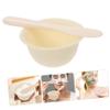 Baluue 1set Facial Mask Mixing Bowls Silicone Mask Bowls with Applicator for Spa Use Lightweight and Portable Beauty Accessories for Home Travel and Self-care view 3