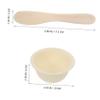 Baluue 1set Facial Mask Mixing Bowls Silicone Mask Bowls with Applicator for Spa Use Lightweight and Portable Beauty Accessories for Home Travel and Self-care view 4