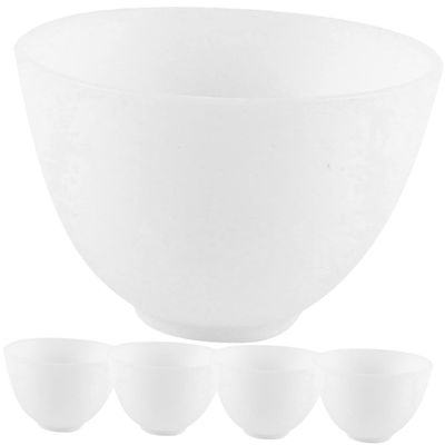 TOVINANNA Silicone Mask Bowl Set 5pcs Mask Mixing Bowl Spa Tool for Facial White Diy Mixing