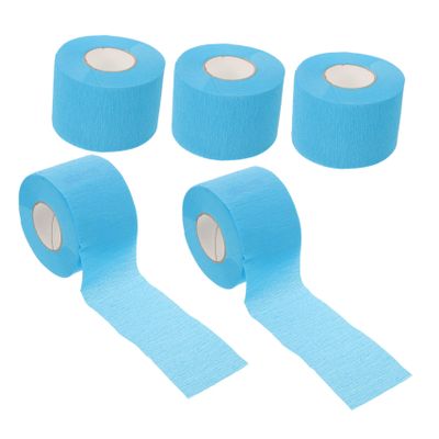 BIUDECO 5rolls Disposable Neck Strip Paper for Barber Hair Wrapping Strips Salon Hair Cutting Paper Gentle Material No Cleaning Needed