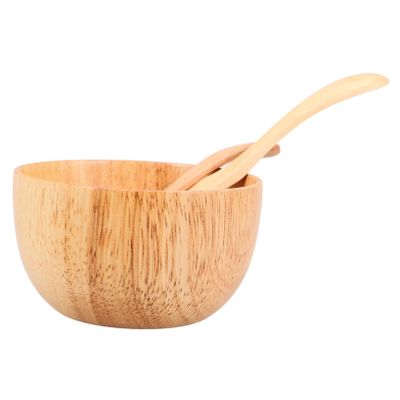 Baluue 1set Wooden Facial Mask Mixing Bowls and Spatula Multi-functional Applicator for and Home Use Easy to Clean Safe and Skin-friendly for Mixing Beauty Masks