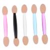 TOVINANNA 250pcs Dual-sided Disposable Eyeshadow Applicators Makeup Sponge Brush for Women Eye Makeup and Face Painting Includes Color Variations Pink Purple Blue Black view 1