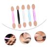 TOVINANNA 250pcs Dual-sided Disposable Eyeshadow Applicators Makeup Sponge Brush for Women Eye Makeup and Face Painting Includes Color Variations Pink Purple Blue Black view 2
