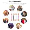 TOVINANNA 250pcs Dual-sided Disposable Eyeshadow Applicators Makeup Sponge Brush for Women Eye Makeup and Face Painting Includes Color Variations Pink Purple Blue Black view 3