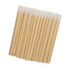 Baluue 100pcs Bamboo Lipstick Brush Applicator Disposal Makeup Brush for Lip Makeup Easy to Carry Portable Lipstick Applicators for Women view 1