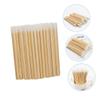Baluue 100pcs Bamboo Lipstick Brush Applicator Disposal Makeup Brush for Lip Makeup Easy to Carry Portable Lipstick Applicators for Women view 4