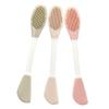 BIUDECO 3pcs Double Silicone Facial Mask Applicator Brush for Spa and Home Use Gentle Face Scrubber Tool view 1