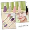 BIUDECO 3pcs Double Silicone Facial Mask Applicator Brush for Spa and Home Use Gentle Face Scrubber Tool view 3