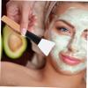 IWOWHERO 2pcs Facial Mask Brushes for Women Ergonomic Makeup Applicators for Even Mask Application Portable Lightweight Beauty Tools Natural Color view 2