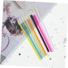 Baluue 1set Eyebrow and Eyelash Cleaning Tools Disposable Eyelash Cleaner Kit Cleaning Sticks Nylon Spiral Brushes and Cotton Swabs Random view 2