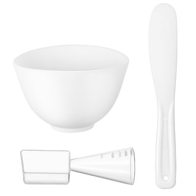 Baluue 5sets Mask Face Mask Facial Mixing Bowl Mud Applicator Spa Beauty Accessories