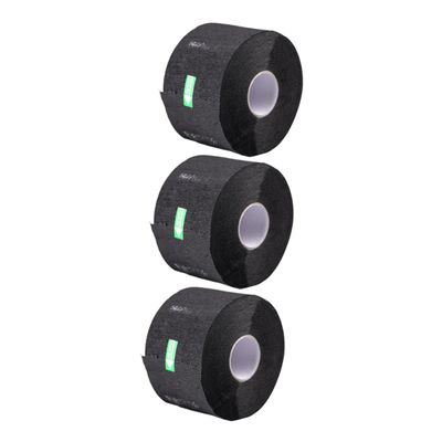 Didiseaon 3rolls Black Disposable Barber Neck Protection Strips Stretchy Paper Neck Bands for Hair Cutting and Dyeing Salon Essential for Client Comfort and