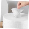 OHPHCALL Disposable Facial Towel of Soft Thick Face Pads Cotton Rounds for Makeup Removal Daily Cleansing White view 4