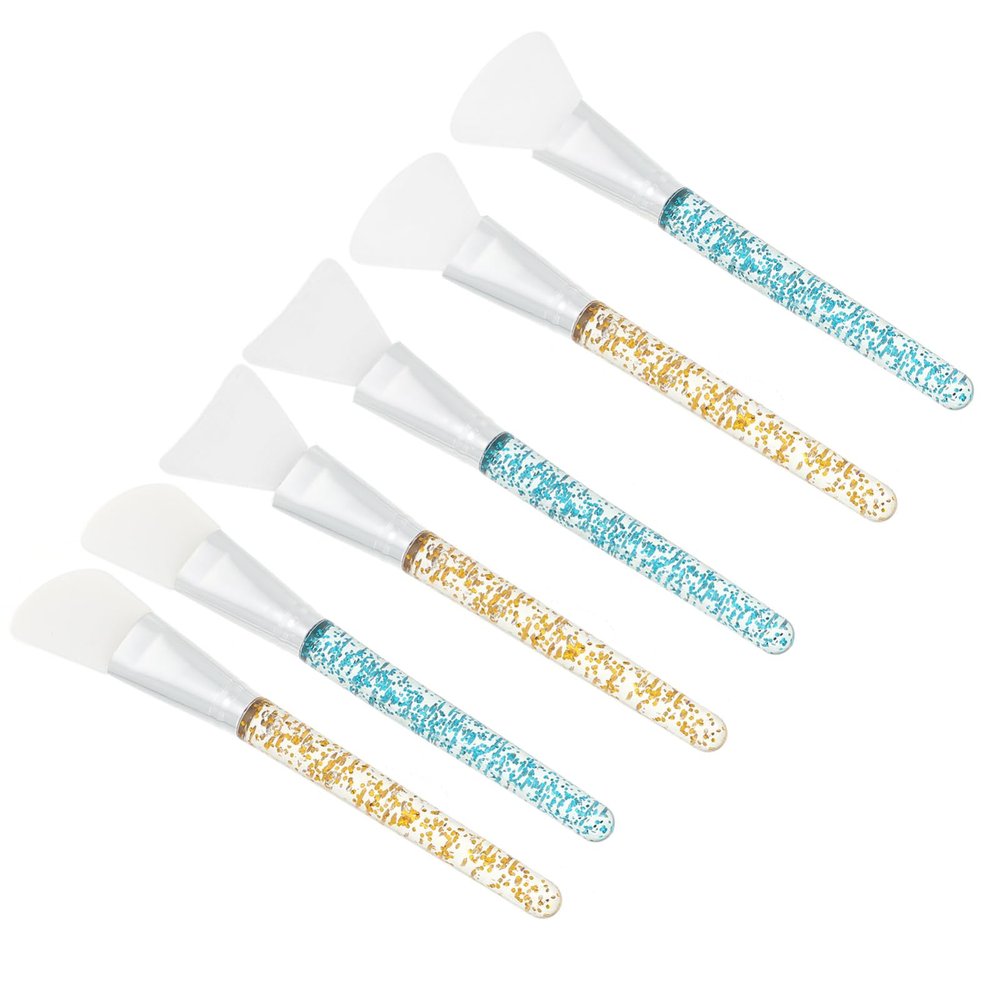 TOVINANNA 6pcs Comfortable Face Mask Silicone Mask Applicators Tool Facial Brush Beauty Brush Face Applicator