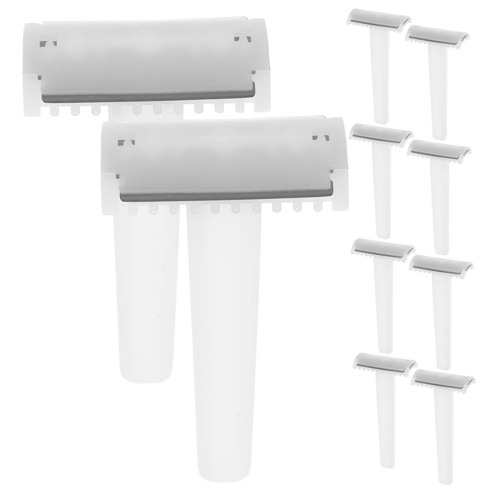OHPHCALL 10pcs Disposable Hair Removal Shaver for Women Women Eyebrow Razor Sensitive Skin Portable Double Shaver
