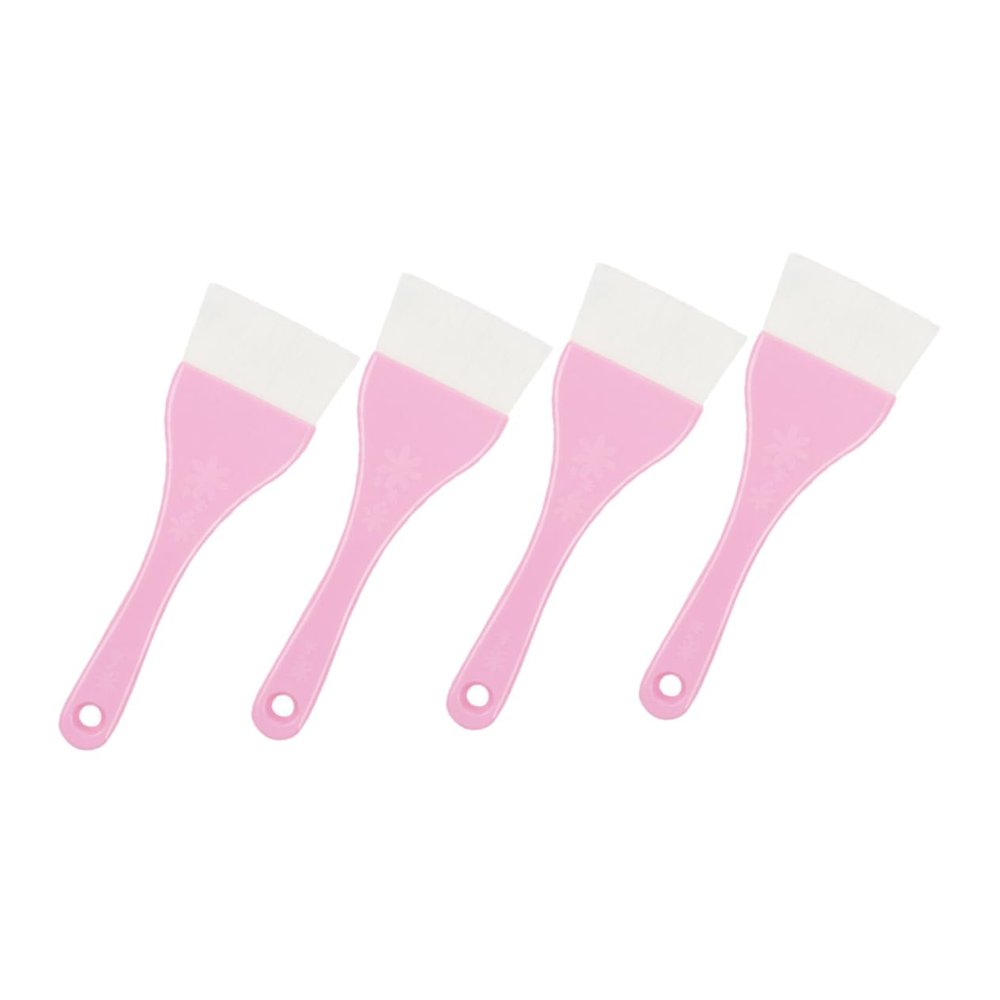 FOMIYES 4pcs Face Mask Applicator Brush Fan Mask Tool Gentle Facial Brush Beauty
