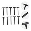 FOMIYES 10pcs Hair Trimmer Non- Manual Body Shaver for Men and Women Dual-layer Carbon Steel for Easy Hair Removal Compact and Portable view 3