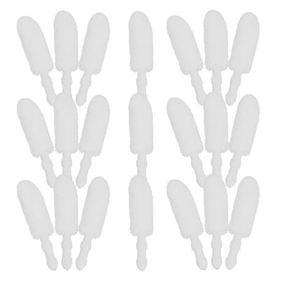 IWOWHERO 500pcs Disposable Lip Brush Heads Soft Flocking Applicator for Smooth Lip Makeup Replacement for Gloss and Care Tools