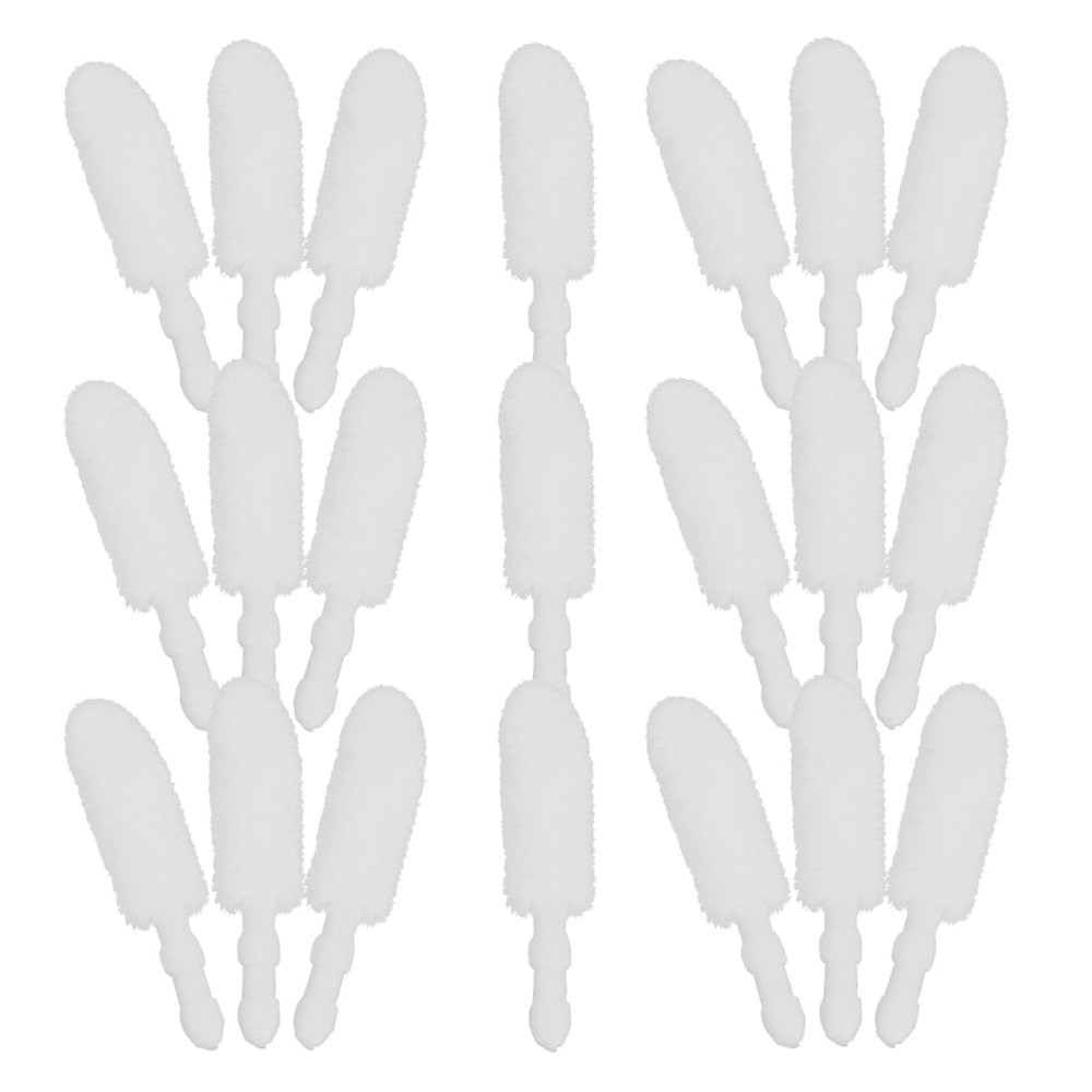 IWOWHERO 500pcs Disposable Lip Brush Heads Soft Flocking Applicator for Smooth Lip Makeup Replacement for Gloss and Care Tools