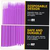 FRCOLOR 4packs Plastic Injection Molding Beauty Cotton Brush for Makeup Artist Eyeshadow Applicators Disposable Swabs Light Portable view 3