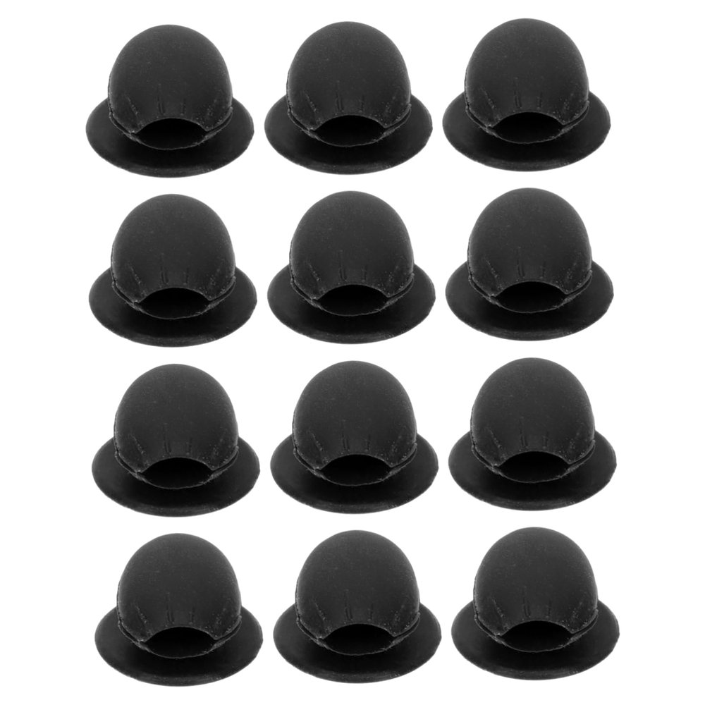 Didiseaon Travel-ready Lip Brush Dust Covers Makeup Brush Protectors Silicone Caps