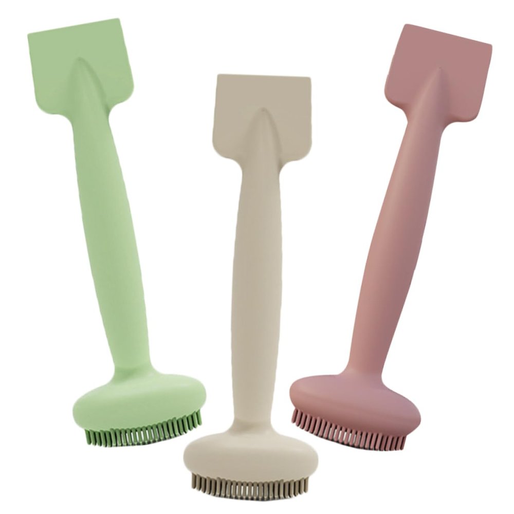 IWOWHERO 3pcs Face Brush Face Scrubber Exfoliator Silicone Mask Applicator Makeup Brush