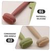 IWOWHERO 3pcs Face Brush Face Scrubber Exfoliator Silicone Mask Applicator Makeup Brush view 2