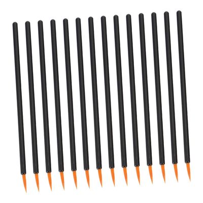 Didiseaon 100pcs Disposable Eyeliner Brushes Fine Tip Nylon Fiber Applicators for Liquid Eyeliner Lip Liner for Makeup Artists and Home Use Includes Protective Caps
