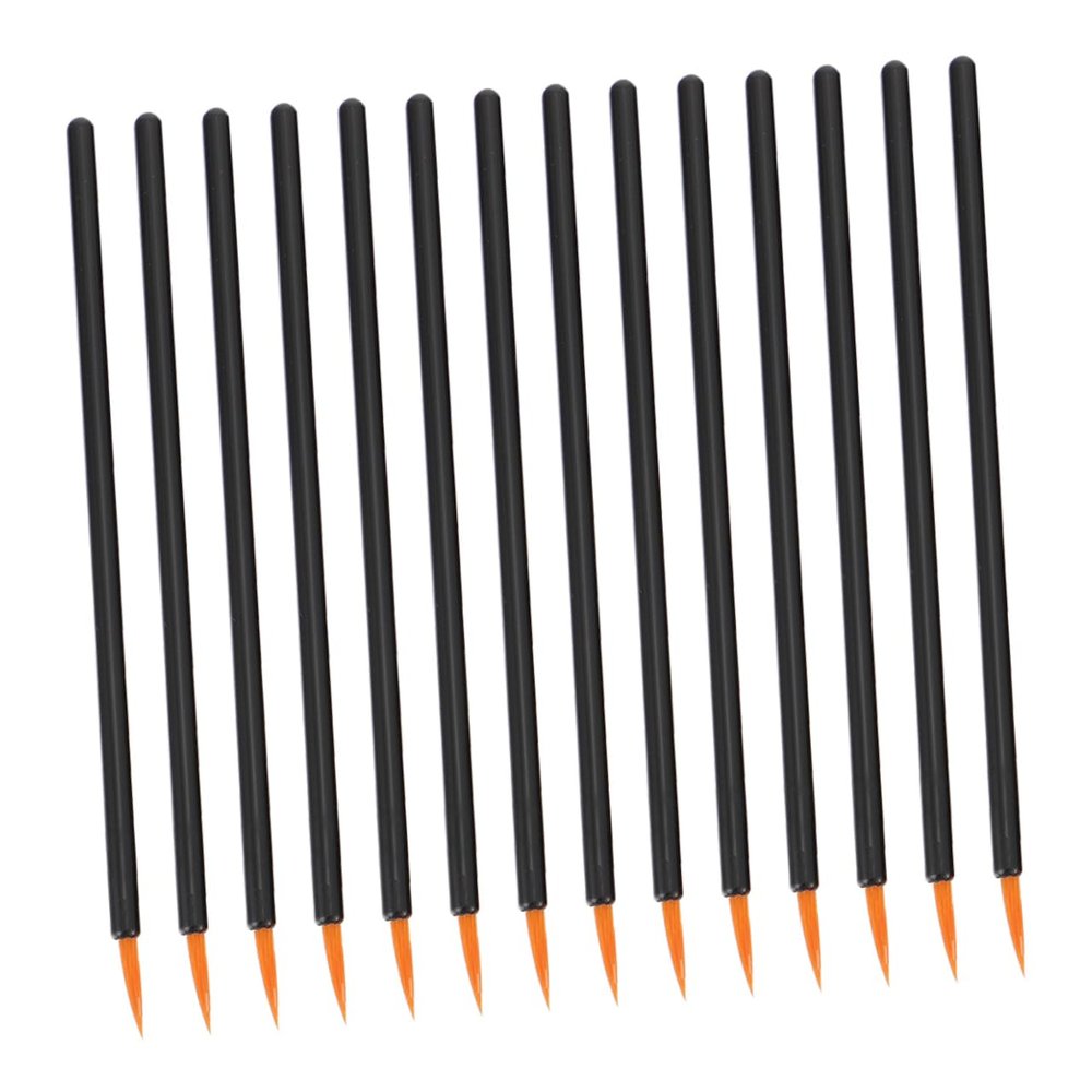 Didiseaon 100pcs Disposable Eyeliner Brushes Fine Tip Nylon Fiber Applicators for Liquid Eyeliner Lip Liner for Makeup Artists and Home Use Includes Protective Caps