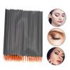 Didiseaon 100pcs Disposable Eyeliner Brushes Fine Tip Nylon Fiber Applicators for Liquid Eyeliner Lip Liner for Makeup Artists and Home Use Includes Protective Caps view 4