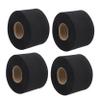 BIUDECO 4rolls Stretchy Barber Neck Strips Adhesive Hair Wrap Paper Strips for Barber Shop Black view 1