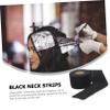BIUDECO 4rolls Stretchy Barber Neck Strips Adhesive Hair Wrap Paper Strips for Barber Shop Black view 4