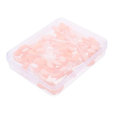 BIUDECO 50pcs Plastic Eyeshadow Sticks Makeup Eyeshadow Applicators Safe Smooth for Women Eye Shadow Brush Kit