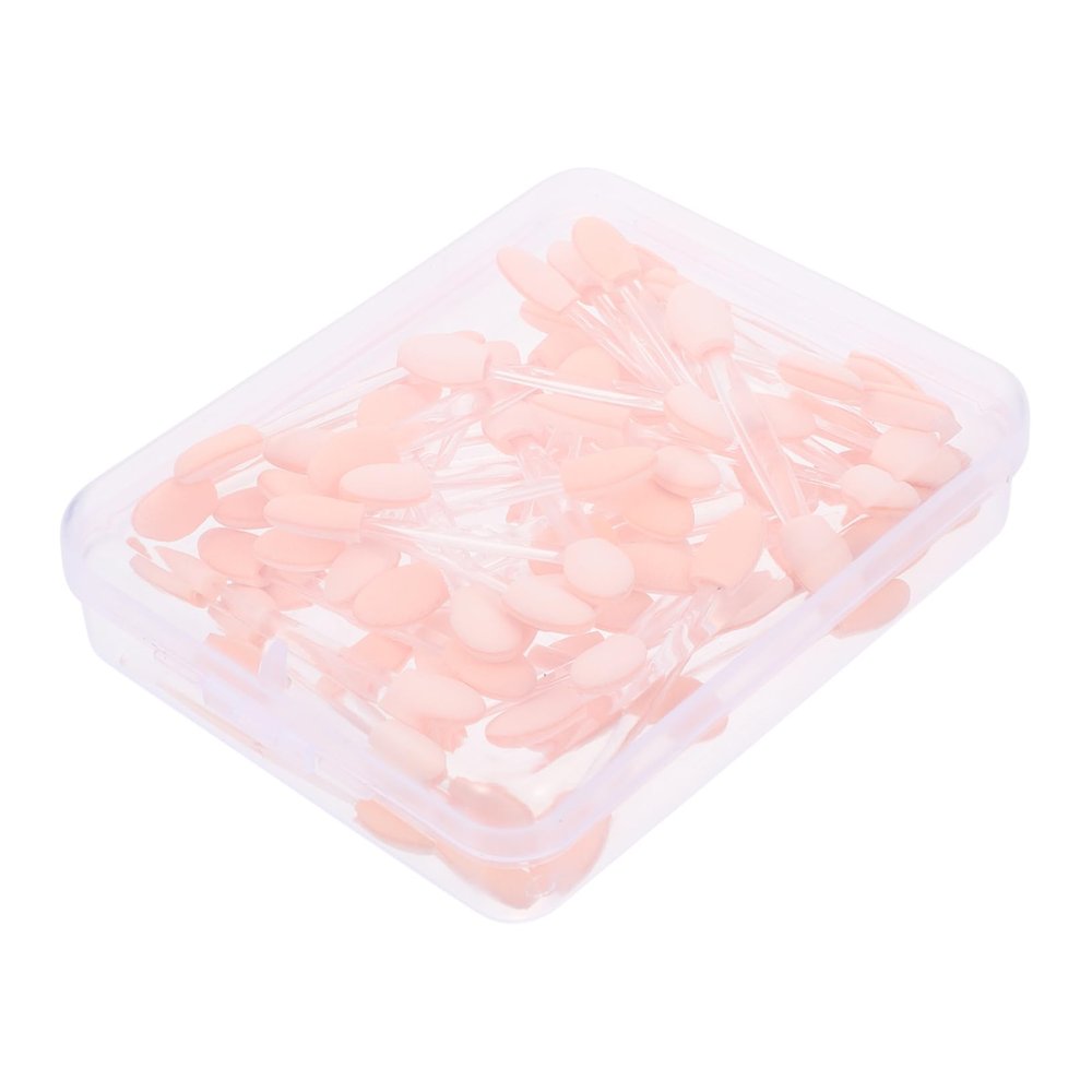 BIUDECO 50pcs Plastic Eyeshadow Sticks Makeup Eyeshadow Applicators Safe Smooth for Women Eye Shadow Brush Kit