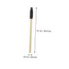 BIUDECO 100pcs Disposable Eyelash Brush Eyebrow Brush Mascara Wand Easy to Makeup Application view 2