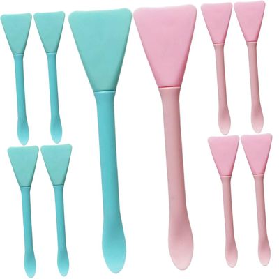 FOMIYES 10pcs Silicone Face Mask Applicators Double-sided Mud Mask Brush for Easy Application Skin-friendly Reusable Tools for Creams and for All Skin Areas