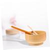 BIUDECO Diy Skin Care Kit 3-in-1 Mask Mixing Bowl Spatula Brush Set Wood Bowl for Face Mask Application view 2
