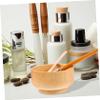BIUDECO Diy Skin Care Kit 3-in-1 Mask Mixing Bowl Spatula Brush Set Wood Bowl for Face Mask Application view 3