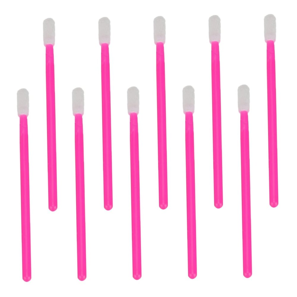 Baluue 100pcs Makeup Brush Disposable Lip Brush Comfortable Handle Touch Makeup for Women
