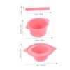 FOMIYES 1set Nonstick Silicone Wax Melting Bowl Stirring Stick Wax Container for Masks and Hair Removal Easy to Clean view 2