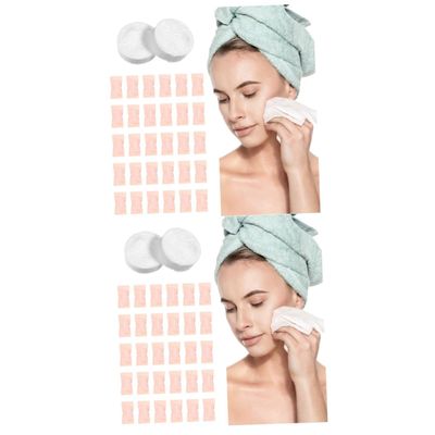 FOMIYES 200pcs Facial Cleansing Paper Compressed Towel Tablets Travel Washcloths Softness Individual Packaged