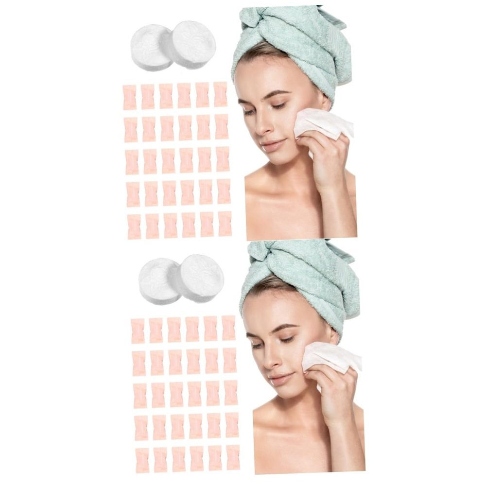 FOMIYES 200pcs Facial Cleansing Paper Compressed Towel Tablets Travel Washcloths Softness Individual Packaged