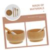 FRCOLOR 1set Wooden Facial Mask Bowl Mixing Tools for Easy Application and Mixing of Face Masks Compact and Lightweight Safe Materials for Travel Use view 2